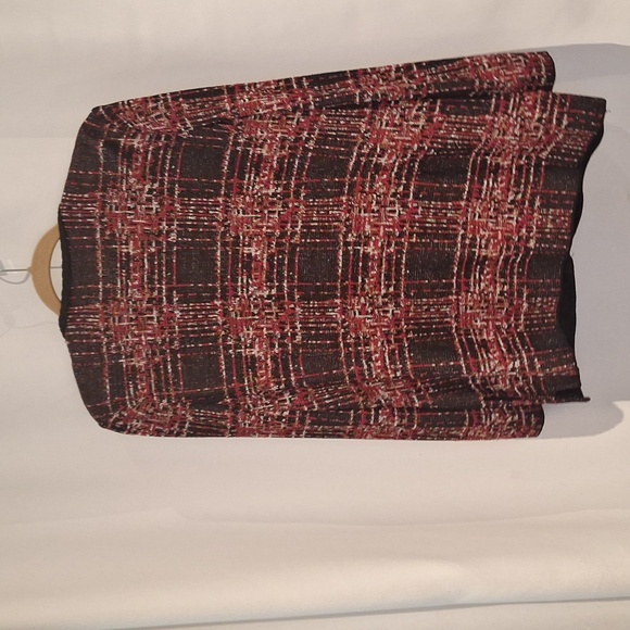 Ming Wang Red and Black Plaid Cardigan Jacket Size M - Picture 8 of 12